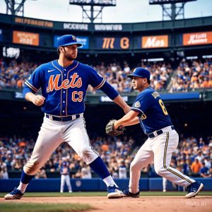 mets vs milwaukee brewers match player stats