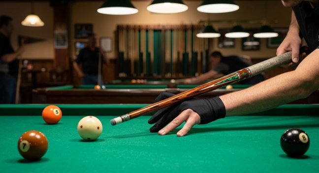 how to hold a cue stick 